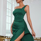 Green Pearls Party Club Dress