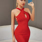 Red Backless Lady Dress