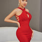 Red Backless Lady Dress