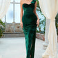 Green High Split Lady Dress
