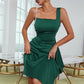 Green Pearls Party Club Dress
