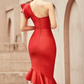 Red Trumpet Party Dress