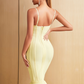 Yellow Mermaid Midi Dress