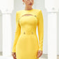 Yellow Long Sleeve Dress