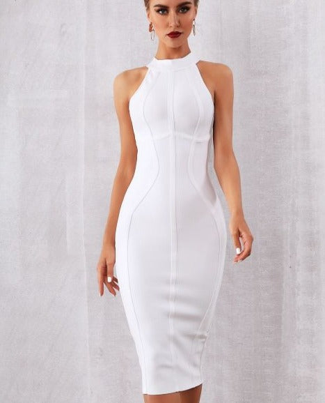 White Runway Party Dress